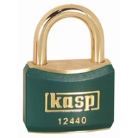 Kasp Vorhängeschloss 40 mm gleichschließend Goldgelb Schlüsselschloss
