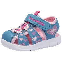 KangaROOS Unisex Kinder K-tiffy Sandale, Rosa Blau, 27