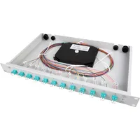 Telegärtner Spleißbox bestückt 12xLCD OM5 1HE, Server Zubehör