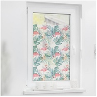 Lichtblick Fensterfolie Flamingo - Rosa grün B/L: ca. 50x100