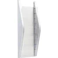 Helit Wandprospekthalter the arc silber DIN A5 4 x