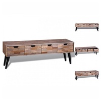 VidaXL TV-Schrank mit 4 Schubladen Altholz Teak