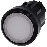 Siemens 3SU10010AB600AA0 3SU1001-0AB60-0AA0 Leuchtdrucktaster Betätiger flach, Frontring Kunststoff Weiß