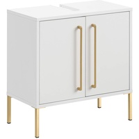 Schildmeyer Waschbeckenunterschrank Sarah 148428 kreideweiß 57,1 x 30,1 x