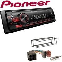 Pioneer 1-DIN Autoradio USB AUX Android Einbauset für Peugeot