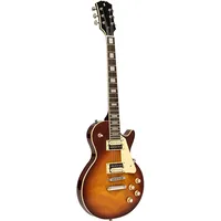 Stagg Standard Serie, E-Gitarre mit massivem Mahagonikorpus, gewölbte Decke