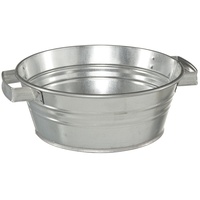Dehner Pflanztöpfchen, Ø 37 cm, Höhe 15 cm, verzinkt,