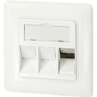 Logilink Unterputzdose für Keystone-Module, designkompatibel, reinweiß