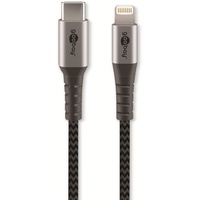 Goobay 49271 Lightning auf USB C 1,0 m Grau