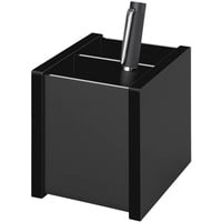 Wedo Stiftehalter Black Office schwarz Acryl 2 Fächer 8,3