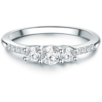 Trilani Ring Sterling Silber Zirkonia in 52 Damen
