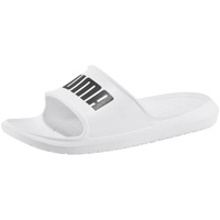 Puma Divecat v2 Lite Slide Sandal, White Black, 49.5