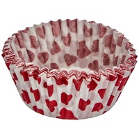 Fackelmann Zenker Muffinförmchen Papier Herz 50 Stück Cupcake Papierbackförmchen