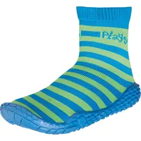 Playshoes Unisex Kinder Aquasocken Wassersportschuh Aquasocken, 174802, Grün Streifen