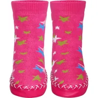 Playshoes Jungen Unisex Kinder Hüttenschuh Kniestrümpfe, pink-Sterne, 17/18 EU