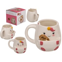 Out of the Blue Einhorn Kaffeetasse 0,4 l Blau