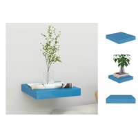 VidaXL Schweberegal Blau 23x23,5x3,8 cm MDF