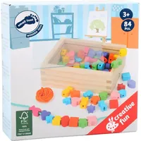 Small Foot Company Fädelperlen kreativ aus Holz inkl. Bänder