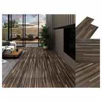 VidaXL PVC-Fliesen 5,02 m2 2 mm Selbstklebend Braun Gestreift