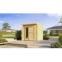 Weka Holz-Gartenhaus Designhaus 262 Flachdach Unbehandelt 215 cm