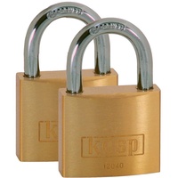 Kasp K12040D2 Vorhängeschloss 40mm Goldgelb Schlüsselschloss