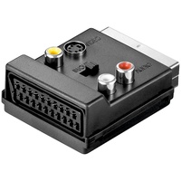Goobay Scart zu Composite Video und S-Video Adapter, IN/OUT,