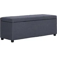 VidaXL Sitzbank 116 cm Dunkelgrau