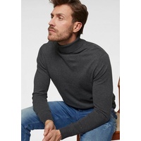 JACK & JONES Emil Knit Rollkragenpullover Dark Grey Melange