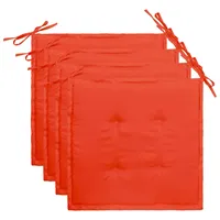VidaXL Gartenstuhl-Kissen 4 Stk. Rot 40x40x4 cm