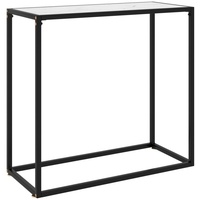 VidaXL Konsolentisch Weiß 80x35x75 cm Hartglas