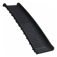 VidaXL Hunderampe Klappbar Schwarz 155,5x40x15,5 cm