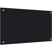 VidaXL Küchenrückwand Schwarz 70 x 40 cm Hartglas