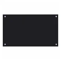 VidaXL Küchenrückwand Schwarz 70x40 cm Hartglas