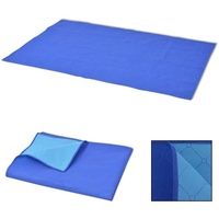 VidaXL Picknickdecke Blau und Hellblau 100x150 cm