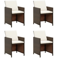 VidaXL Gartenstuhl 60,5 x 67,4 x 55,8 cm braun