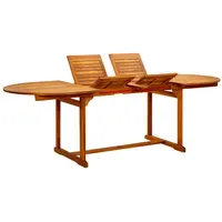 VidaXL Gartentisch Ausziehbar (160-240)x100x75 cm Braun