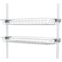 Wenko Herkules Ablagen für Garderobensystem grau 94,0 x 38,0