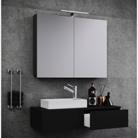 VCM my bath Badmöbel-Set Gudas schwarz 85,0 x 35,0
