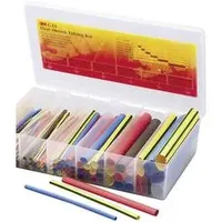 3M GTI-BOX1.6-19BK Schrumpfschlauchsortiment Schwarz Schrumpfrate:2:1 104 Teile