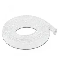 DeLock 20804 20804 Geflechtschlauch Weiß Polyester 10m 1St.