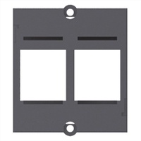 Bachmann Custom Modul Rahmen 2x Keystone, schwarz