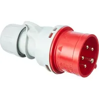 Kopp 174601005 CEE-Stecker mit kurzer Einführungstülle, 5-polig, - CEE-Stecker,