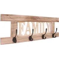 MCW Wandgarderobe MCW-C60 Family, Garderobe Garderobenpaneel, Shabby-Look Vintage 60x21cm