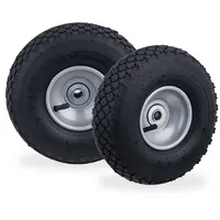 Relaxdays Gartengeräte-Ersatzrad 3,00-4