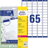 Avery Zweckform Adressetiketten L7651-25 weiß 38,1 x 21,2 mm