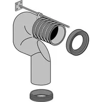 Villeroy & Boch Vario-Abflussbogen für Abgang senkrecht Breite 100mm