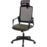 Mendler Bürostuhl HWC-J52, Drehstuhl Schreibtischstuhl, ergonomisch Kopfstütze, Kunstleder -
