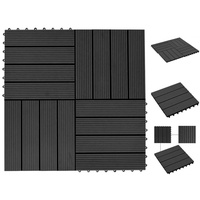 VidaXL Terrassenfliesen schwarz 30 x 30 cm 22 St.