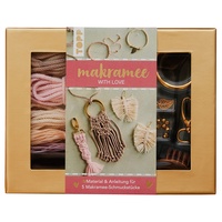 Frechverlag Makramee-Schmuckset "With Love" (Rosé/Natur)