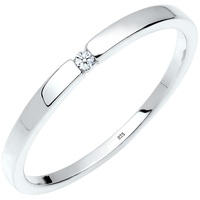 Elli DIAMORE Ring Damen Verlobungsring Klassiker mit Diamant (0.02